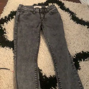 Pacsun black acid washed skinny jeans